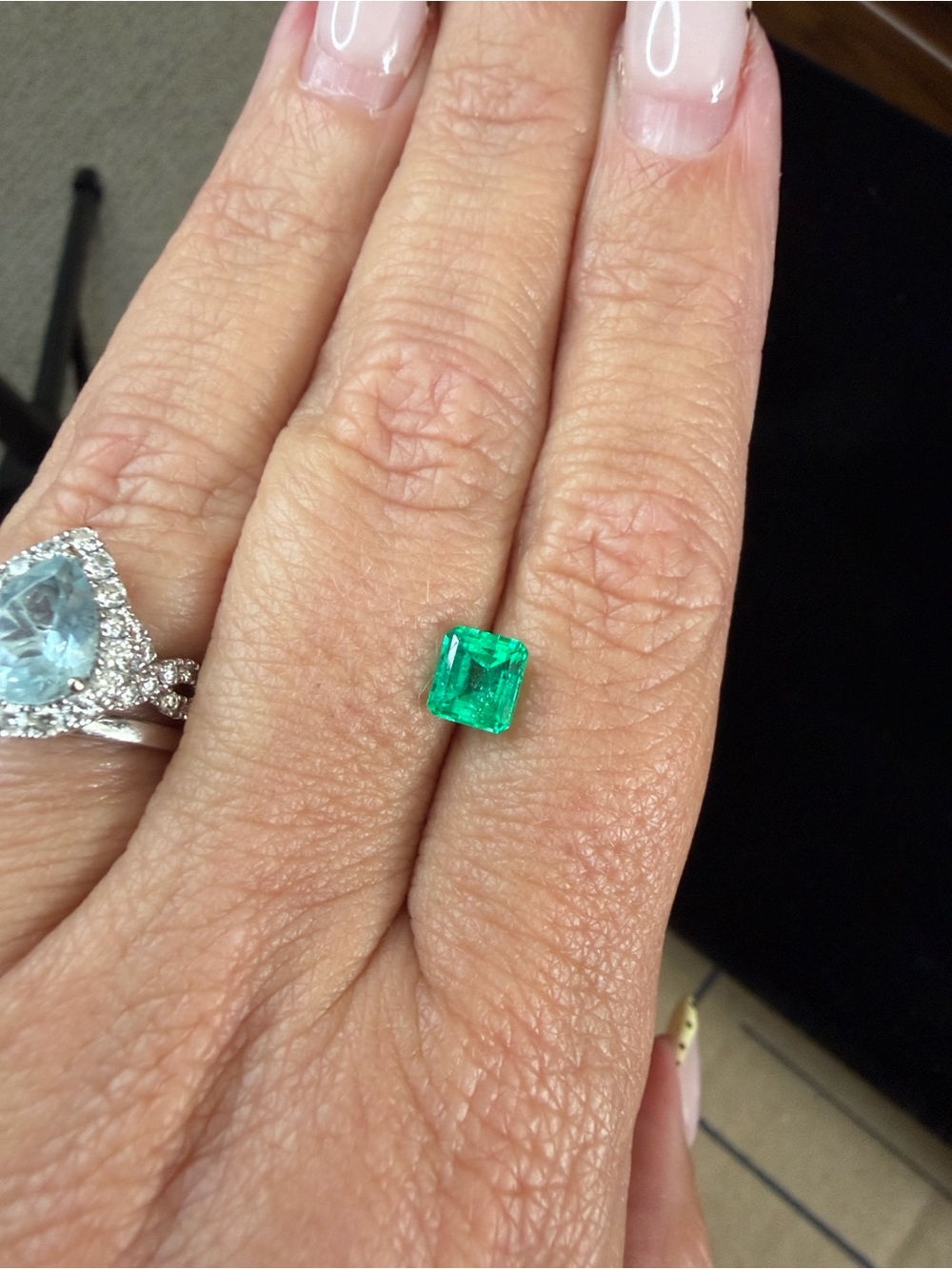 Natural Colombian Emerald- 1 ct, Emerald Cut